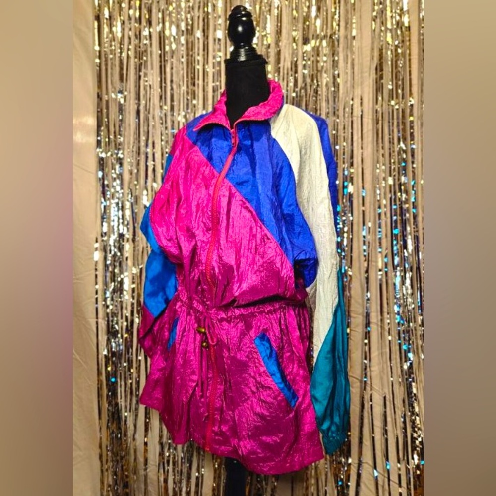 Amazing Vintage 90s Retro Reebok Windbreaker Nylon Jacket